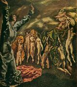 El Greco the vision of st. john painting